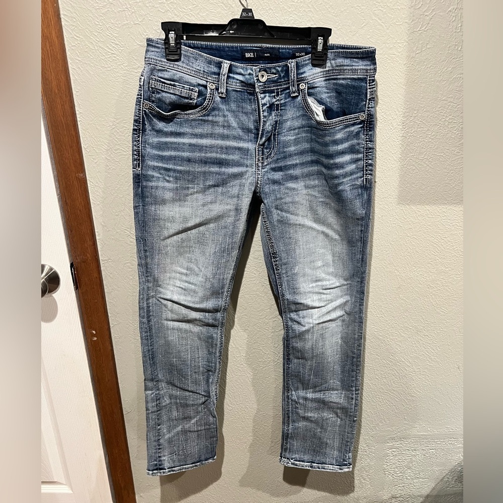 BKE Men's Light Blue Relaxed Jeans Alec Size 32x30 EUC